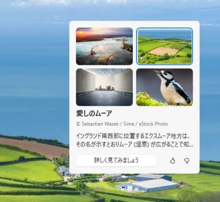 Windowsスポットライトの画像を選ぶ